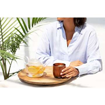 Ember Temperature Control Smart Cup, 6 oz, App-Controlled Heated Coffee Cup, Espresso Mug with 90 Min Battery Life, Copper