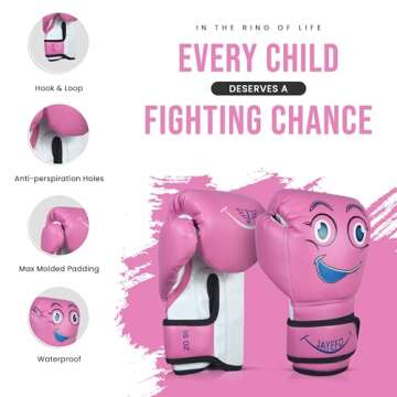 Jayefo Boxing Gloves for Kids & Children - Youth Boxing Gloves for Boxing, Kick Boxing, Muay Thai an...