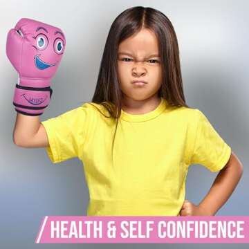 Jayefo Kids Boxing Gloves - Safe & Stylish 4 Oz Pink Gloves