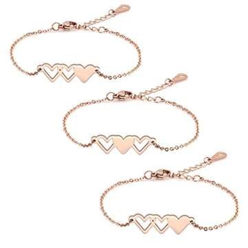 Best Friend Bracelet For 3 Sister Jewelry Bangle Gift Friendship (3 sister bracelet)