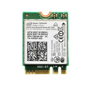 Enhance Connectivity with Intel Dual Band Wireless-AC 7265 – Wi-Fi & Bluetooth Card