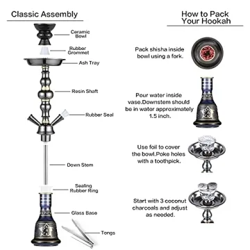 Premium 20" Hookah Set for Perfect Social Enjoyment