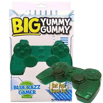 The Foreign Candy Company Gummy Game Controller - Blue Raspberry Delight, 5.9 Ounces