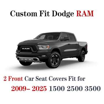 YIERTAI RAM Seat Covers Waterproof Faux Leather 09-25
