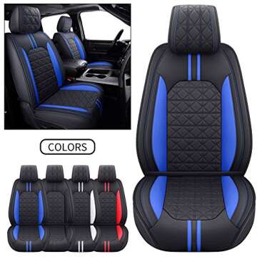 YIERTAI RAM Seat Covers Waterproof Faux Leather 09-25