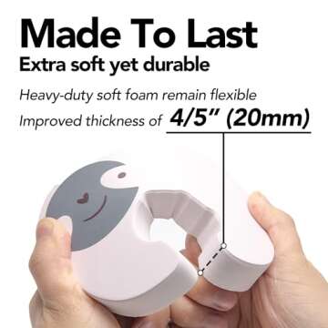 Door Finger Pinch Guard 3 Pack for Baby Safety and Style