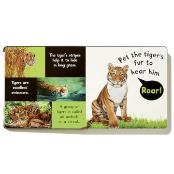 Noisy Animals Interactive Book with Six Sounds for Toddlers