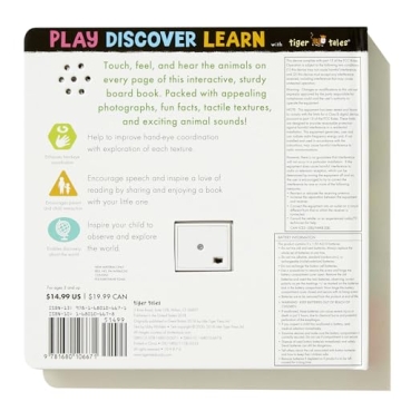 Noisy Animals Interactive Book with Six Sounds for Toddlers