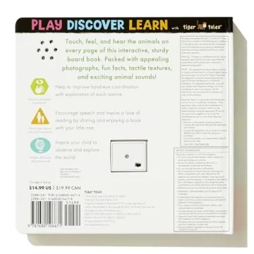 Noisy Animals Interactive Book with Six Sounds for Toddlers