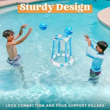 Sloosh Pool Basketball Hoop Set for All Ages Fun