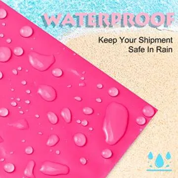 UCGOU Poly Mailers 6x9 Inch Hot Pink 200 Pack Mini #1 Shipping Bags Strong Mailing Envelopes Thick Self Seal Adhesive Waterproof and Tear Proof Boutique Postal Small Business for Jewelry and More