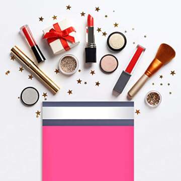 UCGOU Poly Mailers 6x9 Inch Hot Pink 200 Pack Mini #1 Shipping Bags Strong Mailing Envelopes Thick Self Seal Adhesive Waterproof and Tear Proof Boutique Postal Small Business for Jewelry and More