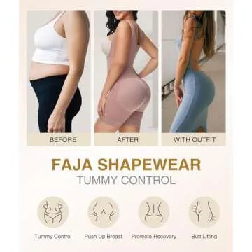 M MYODRESS Faja Body Shaper Tummy Control Shapewear Fajas Postparto Para Mujer Bbl Faja Stage 2 Post Surgery Tummy Tuck Compression Garment Postpartum Girdle RosyBrown M