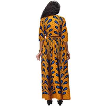 Shenbolen Women African Print Dress Set Ankara Maxi Skirt