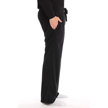 #followme Men's Polar Fleece Pajama Pants in Black