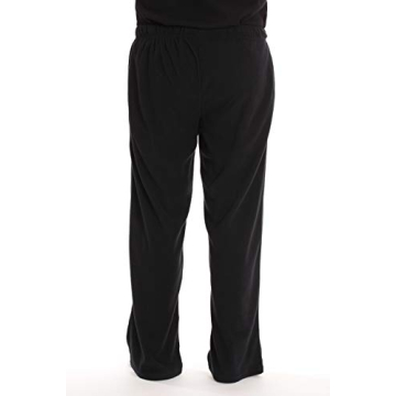 #followme Men's Polar Fleece Pajama Pants in Black