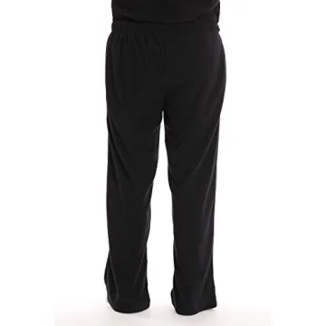 #followme Men's Polar Fleece Pajama Pants in Black