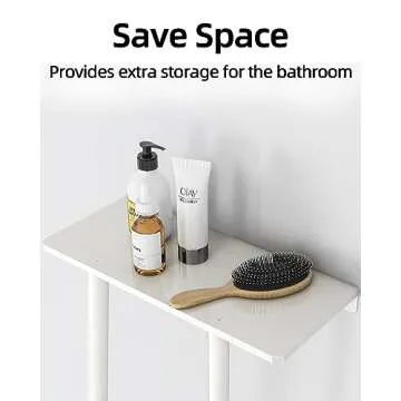 STWWO Wall Towel Rack for Modern Bathroom Storage