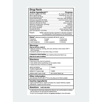 Organic Flu Remedy for Kids & Adults - Genexa