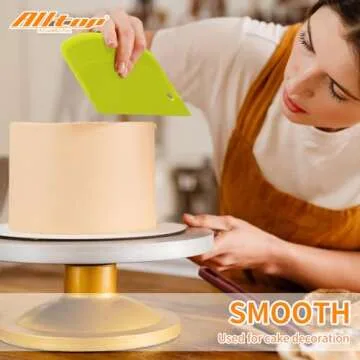 ALLTOP Multipurpose Bench Scraper, Bread & Dough Cutter for Baking – Premium Hard Plastic Bowl Scraper – Essential Kitchen Tools for Homemade Bread & Pastry