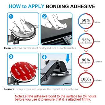 AZXYI High Bond Sticky Adhesive Replacement Kit for Car Mounts