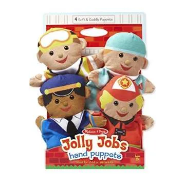 Melissa & Doug Jolly Helpers Hand Puppets Set of 4