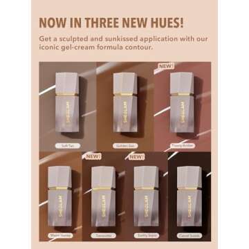 SHEGLAM Sun Sculpt Cool Toned Liquid Contour Stick Long Lasting Cream Bronzer Makeup - Golden Sun