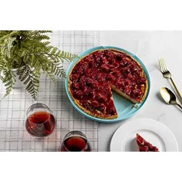 Godinger Cake Stand, Cake Plate Server with Dome, Fruit Platter, Metal Serving Tray and Shaterproof Acrylic Lid