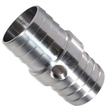 ICT Billet Radiator Hose Barb Coupler with 1/8" NPT Port 1-1/4" Steam Tube Adapter for LS Swap Steam...