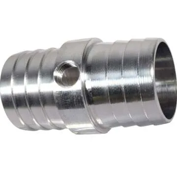 ICT Billet Radiator Hose Barb Coupler with 1/8" NPT Port 1-1/4" Steam Tube Adapter for LS Swap Steam/Coolant Crossover Splice Made in the USA Billet Aluminum AN627-20X125