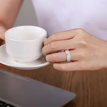 Egnaro Women's Silicone Wedding Band in Trendy Colors