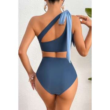 Herseas Women's Asymmetric Bikini Set for Stylish Sunbathing