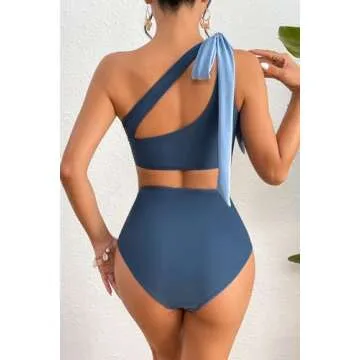 Herseas Women's Asymmetric Bikini Set for Stylish Sunbathing