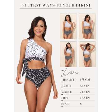 Herseas Women's Asymmetric Bikini Set for Stylish Sunbathing