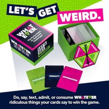 WHATEVER: The Party Game of Awkward Challenges – Hilarious Truth or Dare Style Party Game for Grou...