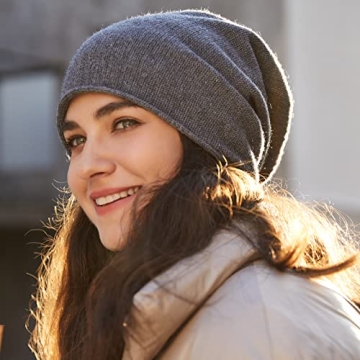 MissShorthair Slouchy Beanie Hat - Warm Winter Knit Style