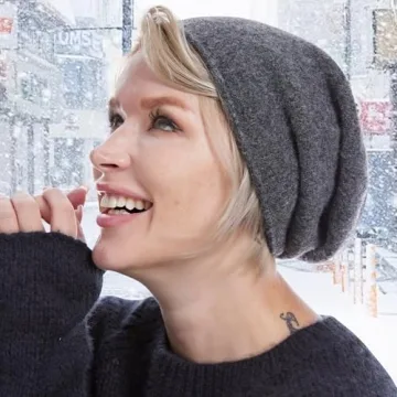 MissShorthair Slouchy Beanie Hat - Warm Winter Knit Style