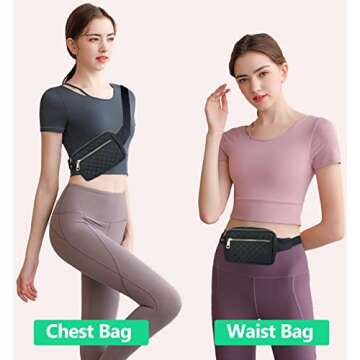 Fashionable Fanny Packs for Women - Multi-Functional Waist Pack for Teens