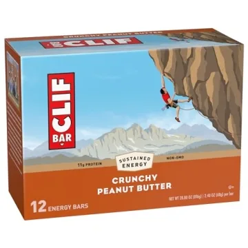 CLIF BAR Crunchy Peanut Butter Energy Bars - 12 Pack