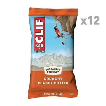 CLIF BAR Crunchy Peanut Butter Energy Bars - 12 Pack