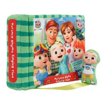 CoComelon Nursery Rhyme Singing Time Plush Book, Featuring Tethered JJ Plush Character Toy, for JJ?...