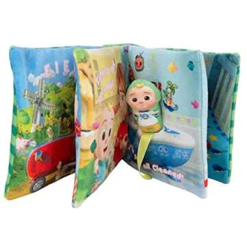 CoComelon Nursery Rhyme Singing Time Plush Book, Featuring Tethered JJ Plush Character Toy, for JJ’s Daily Musical Adventures – Books for Babies and Young Children