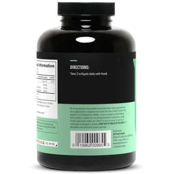 LEGION Triton Fish Oil Capsules - Triple Strength Omega 3 Essential Fatty Acids with Vitamin E & Lemon Oil for Maximum Absorption, Freshness & Purity - 2400mg EPA & DHA Per Serving, 30 Svgs