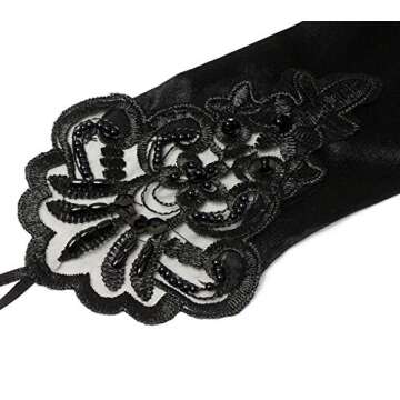 Elegant 20s Satin Long Opera Gloves for Vintage Parties