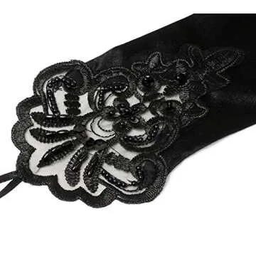 Elegant 20s Satin Long Opera Gloves for Vintage Parties