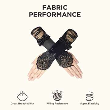 Elegant 20s Satin Long Opera Gloves for Vintage Parties