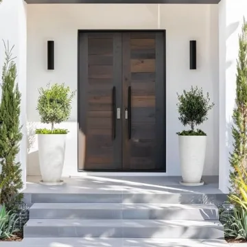 LA Jolie Muse White Planters Set of 2 for Indoor Outdoor