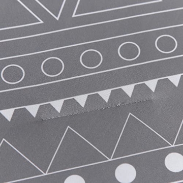 WONGS BEDDING Grey Boho Comforter Set 7 Piece Bed Set