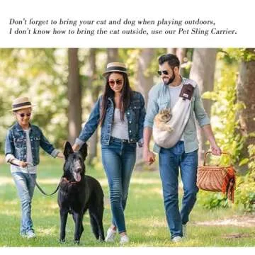 Wakytu Dog Sling Carrier for Small Dogs - Front Dog Carrier with Adjustable Strap - Hands Free Pet Papoose Bag for Chest - Suitable for Puppy, Small Dogs, and Cats for Outdoor Travel,15 lbs