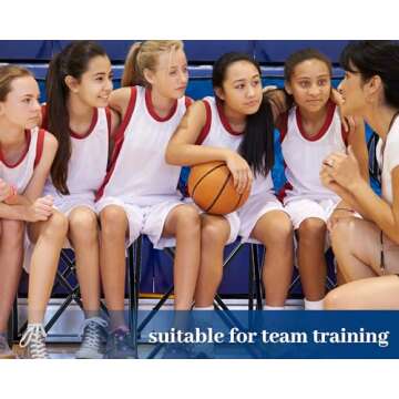 Kigley 6 Seats Folding Soccer Bench Chair - Portable & Comfortable